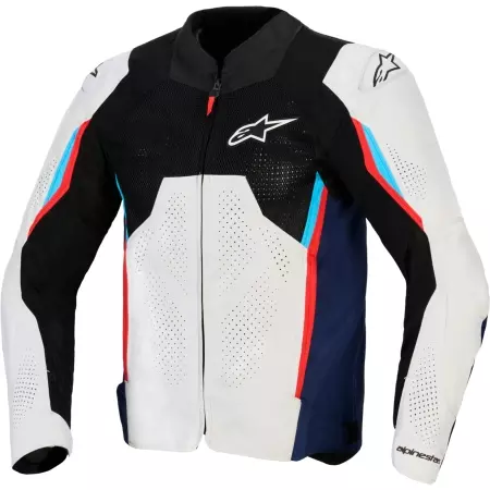 Blouson Alpinestars Ast V3 Air Argent Bleu Rouge