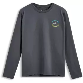 T-shirt Manches Longues Alpinestars Trackside Charcoal