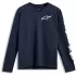 T-shirt Manches Longues Alpinestars Trackside Navy
