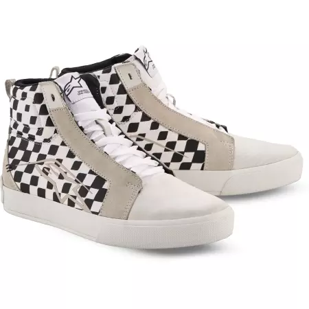 Baskets Alpinestars Ride-63 Canvas Blanc Noir - Bottes et chaussures ALPINESTARS