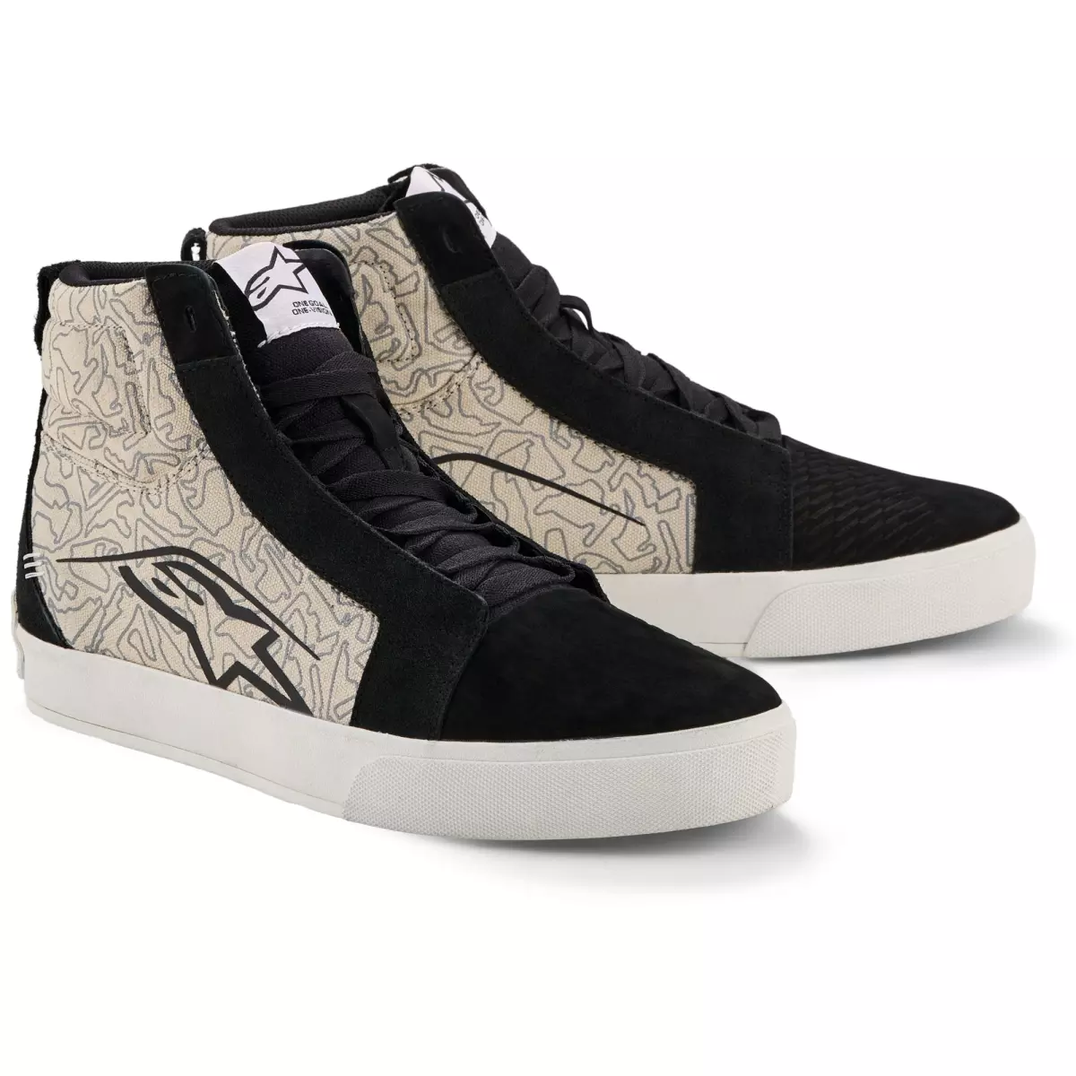 Baskets Alpinestars Ride-63 Canvas Noir Gris Blanc