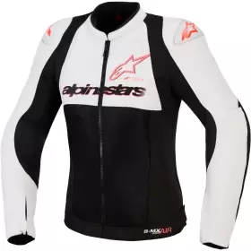 Blouson Femme Alpinestars Stella SMX Air Gris Noir Corail Fluo