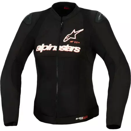 Blouson Femme Alpinestars Stella SMX Air Noir Blanc Rouge Fluo