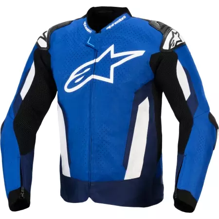 Blouson Alpinestars T-GP Air Bright Bleu Marine Blanc - Blouson Moto ALPINESTARS