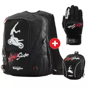 Pack High Side Furygan Sac à dos 23L + Sacoche de jambe 1,5L + Gants