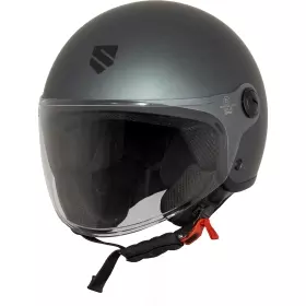 Casque Jet SPW S-103 Solid Titane Mat