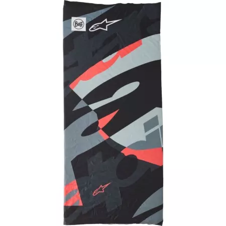 Tour De Cou Alpinestars Buff Mogress Noir Camouflage Rouge Fluo