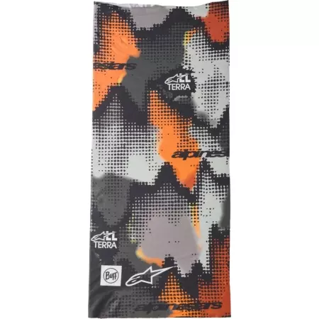 Tour De Cou Alpinestars Buff Nazca Gris Camouflage Orange Fluo