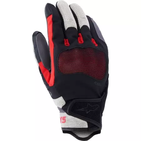 Gants Alpinestars Mogress Airflow Noir Flame Rouge Ecru