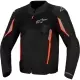 Blouson Alpinestars Ast V3 Air Noir Gris Foncé Rouge Fluo
