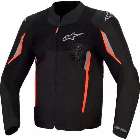 Blouson Alpinestars Ast V3 Air Noir Gris Foncé Rouge Fluo