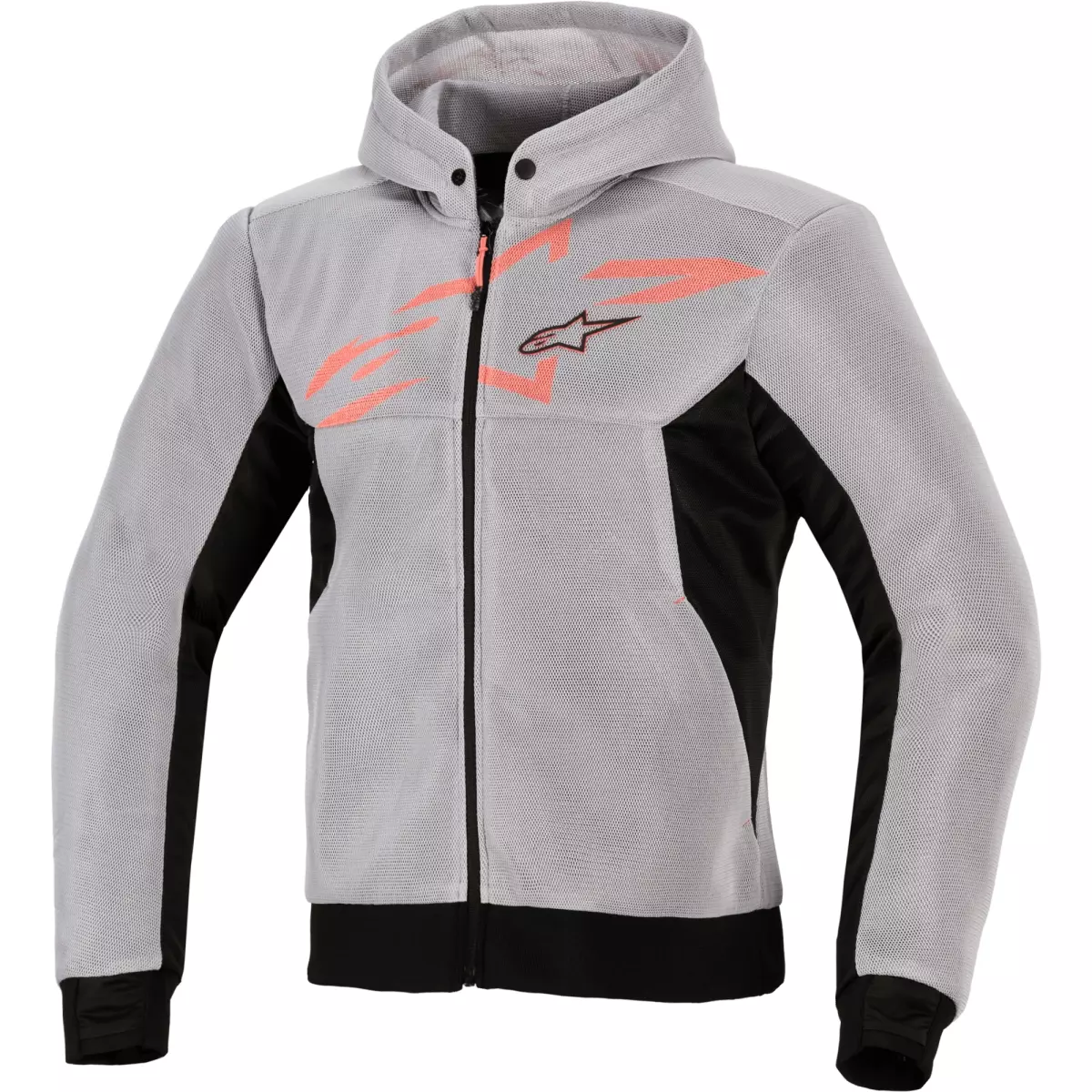 Sweat Alpinestars Chrome Superairflow Noir Gris Rouge Fluo