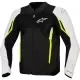 Blouson Alpinestars Ast V3 Air Noir Silver Jaune Fluo
