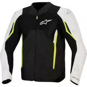 Blouson Alpinestars Ast V3 Air Noir Silver Jaune Fluo