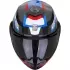 Casque Scorpion Exo-Tech Evo Carbon Cosy Noir Bleu Rouge