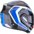 Casque Scorpion Exo-Tech Evo Carbon Cosy Noir Bleu Rouge