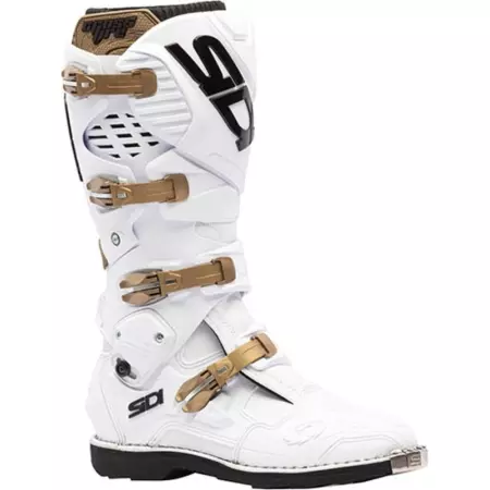 Bottes Cross Sidi Crossfire 3 Blanc Bronze - Equipement Cross SIDI