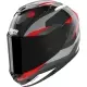 Casque Nolan X-904 Ultra Carbon Calibro Noir Gris Rouge
