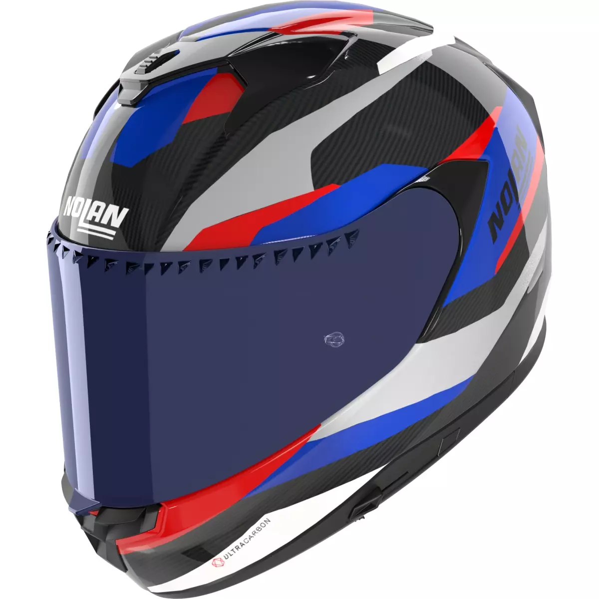 Casque Nolan X-904 Ultra Carbon Calibro Noir Gris Bleu