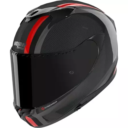 Casque Nolan X-904 Ultra Carbon Gemini Noir Blanc Rouge