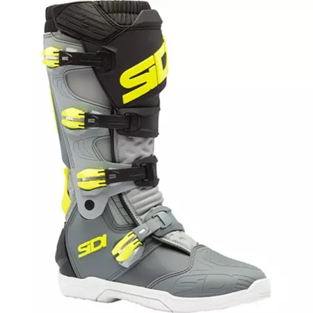 Bottes Cross Sidi X Power SC Gris Jaune Fluo