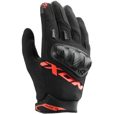 Gants Ixon Rise TX Noir Rouge Vif