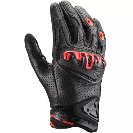Gants Ixon Mirage Cuir Noir Rouge
