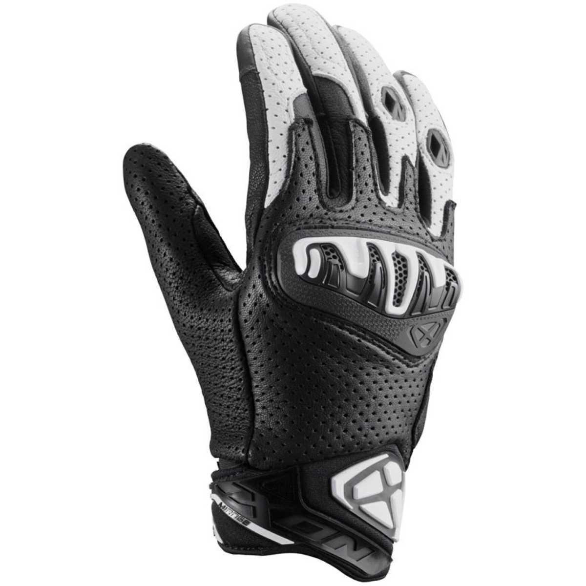 Gants Ixon Mirage Cuir Noir Blanc
