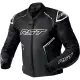 Blouson RST S1 D3O Cuir Noir Blanc