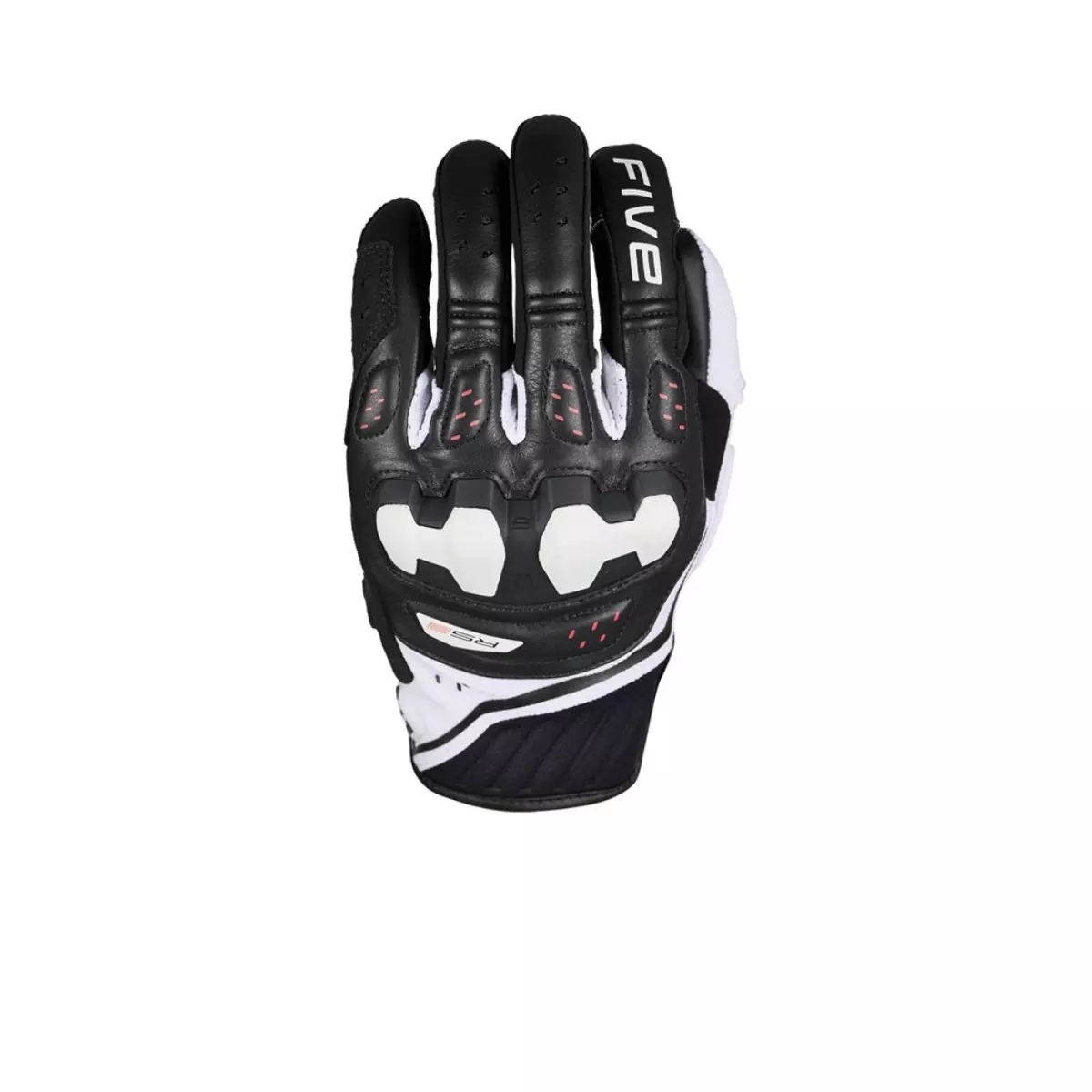 Gants Five RS2 Evo 2 Noir Blanc Rouge Fluo