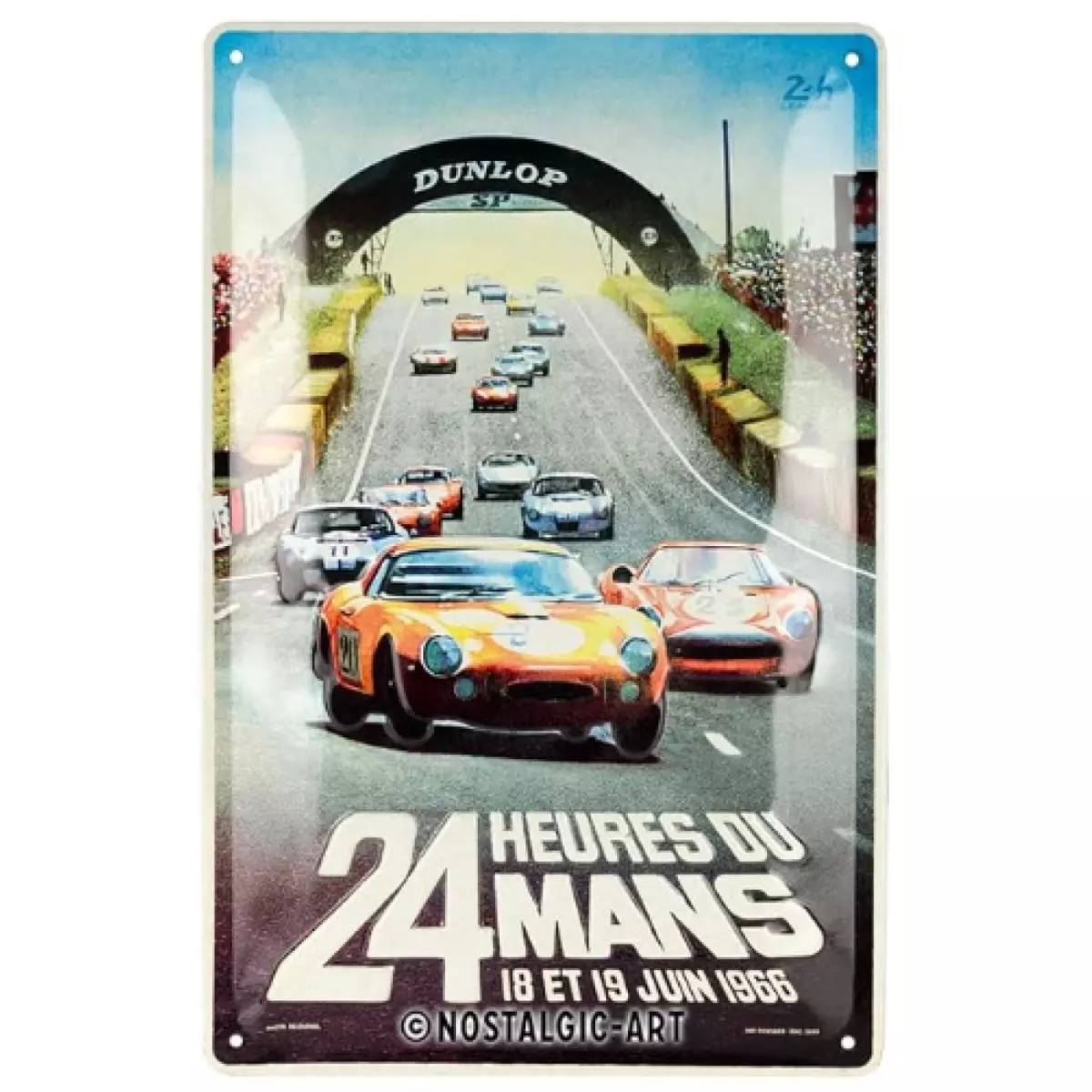 Plaque Nostalgic Art 24H Du Mans 1966 20x30