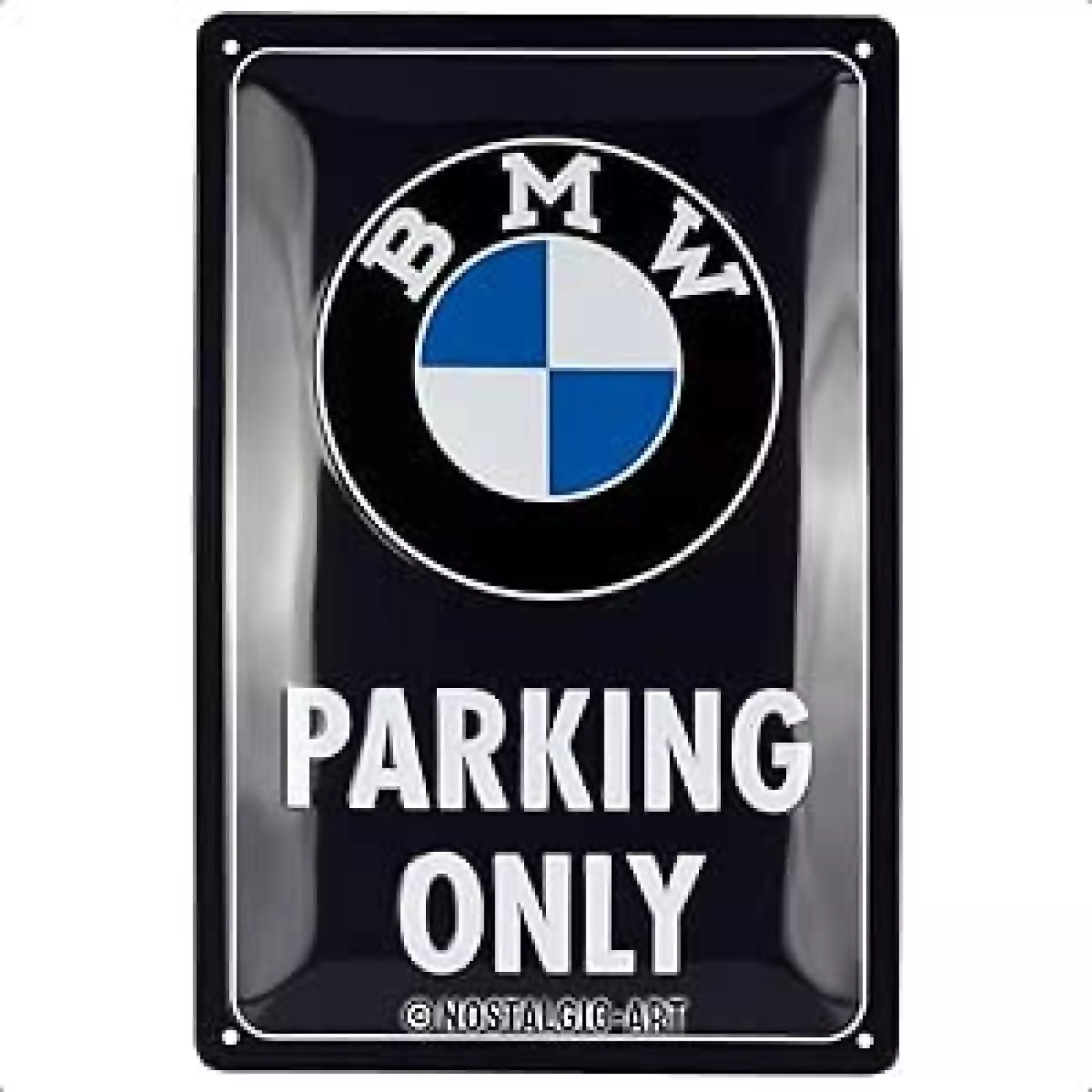 Plaque Nostalgique Art Bmw Parking Only 20X30