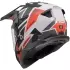 Casque LS2 MX702 Pioneer II Block Gris Rouge