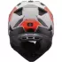 Casque LS2 MX702 Pioneer II Block Gris Rouge