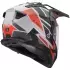 Casque LS2 MX702 Pioneer II Block Gris Rouge