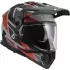 Casque LS2 MX702 Pioneer II Block Gris Rouge