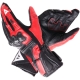 Gants Dainese Reacto Carbon Long Noir Rouge Lava