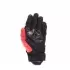 Gants Dainese Reacto Carbon Court Noir Rouge Lava