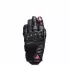Gants Femme Dainese Reacto Carbon Court Noir Rose Fluo