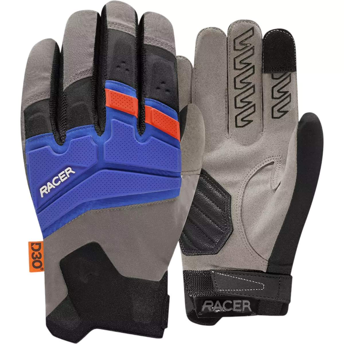 Gants Racer Dispatcher Evo Noir Bleu Rouge