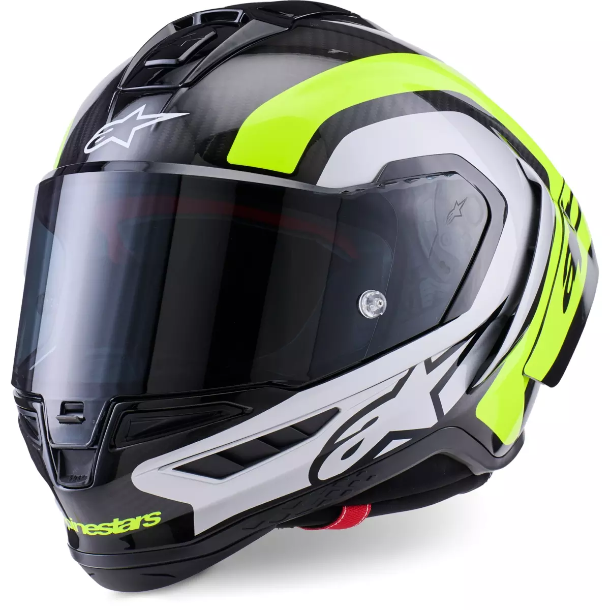 Casque Supertech R10 Arius Noir Argent Jaune Fluo