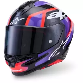 Casque S-R7 Lumen Noir Violet Rouge Blanc