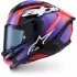 Casque S-R7 Lumen Noir Violet Rouge Blanc