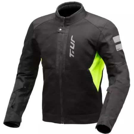 Blouson T.UR Siena Noir Jaune Fluo - Blouson Moto T.UR