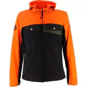 Blouson Helstons Cross Air Noir Orange Kaki