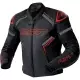 Blouson RST S1 D3O Cuir Noir Rouge