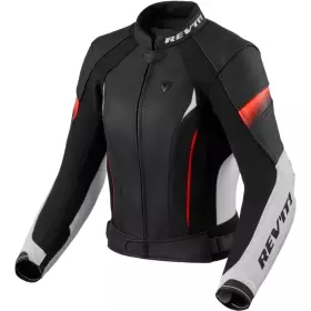 Blouson Femme REV'IT Xena 4 Blanc Rouge Néon