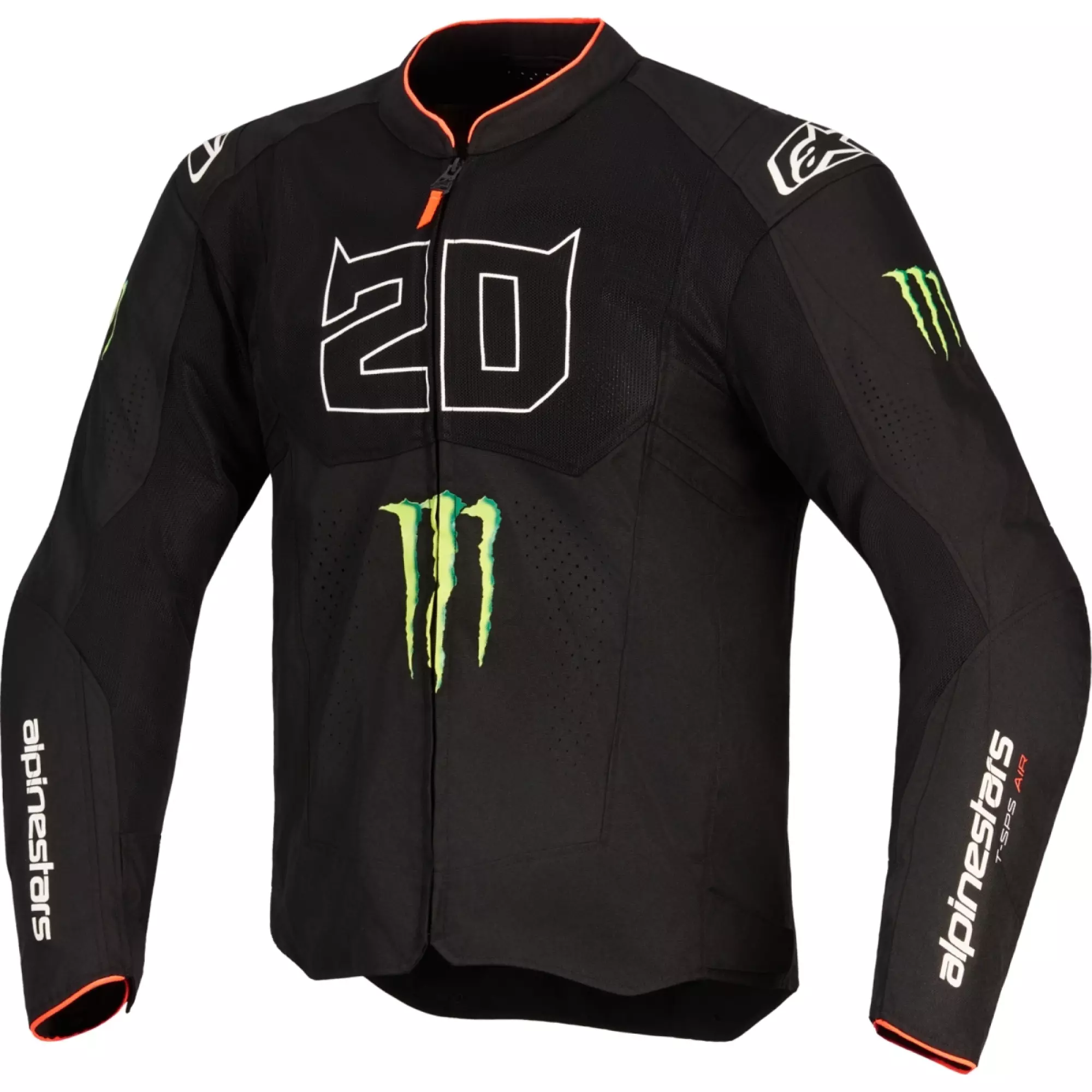 Blouson Alpinestars FQ20 T-SPS Air V2 Monster Noir Blanc - Blouson Moto ...