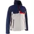 Blouson Helstons Cross Air Argent Bleu Rouge
