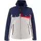Blouson Helstons Cross Air Argent Bleu Rouge
